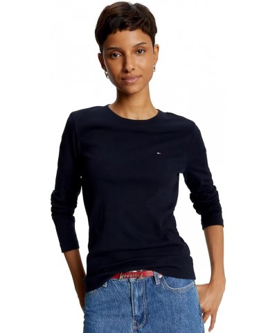 Women Long Sleeve Crewneck Logo T-Shirt Desert Sky Navy. $18.36 T-Shirts