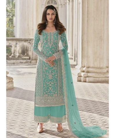 Traditional Wear Indian Designer Salwar Kameez Dupatta Dress Pakistani Ready to Wear Palazzo Suits Choice 1 $45.04 Suits