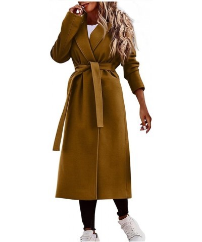 Women's Winter Coats Warm Outwear Wool Lapel Trench Parkacoat Jacket Overcoat Stylsihwi Sweater, S-2XL 2-coffee $23.87 Coats