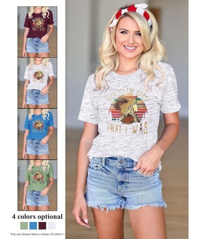 Vintage Graphic T-Shirts Back to The Gypsy That I was Women Funny Cute Graphic Tee Shirts Short Sleeve Tops Marble White $9.8...