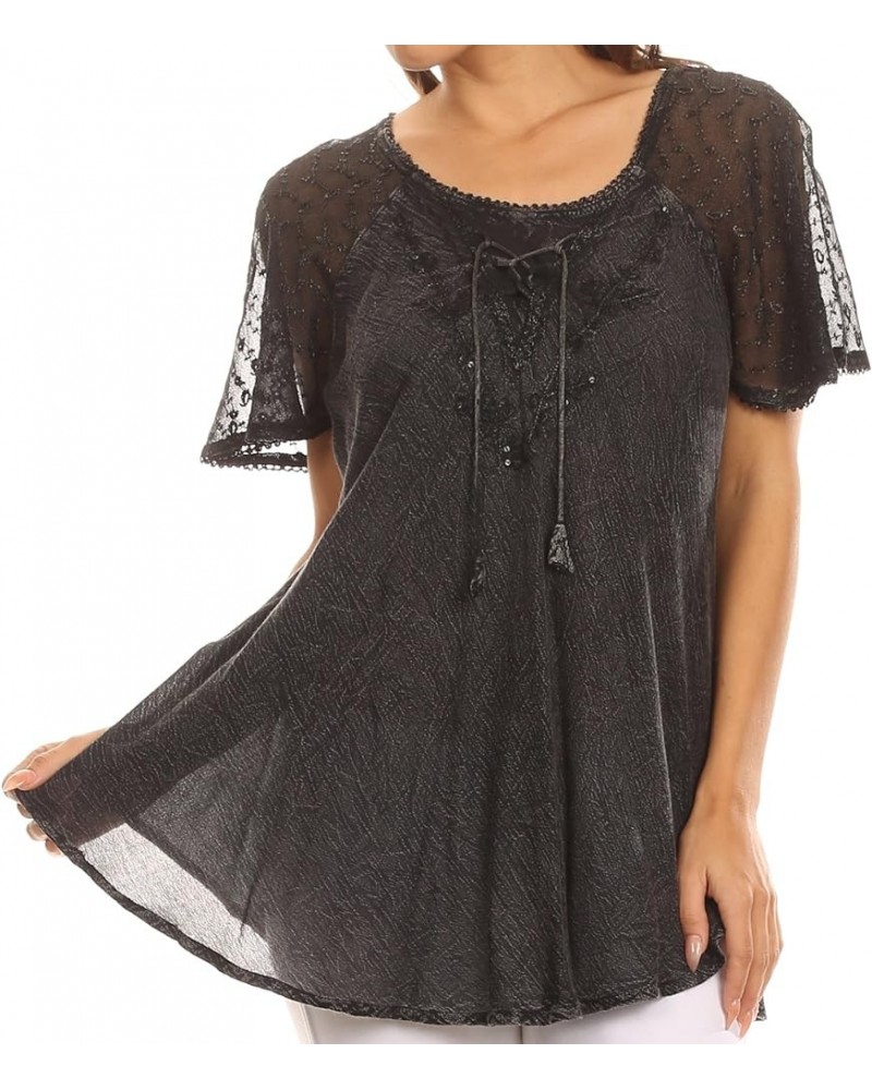 Everyday Essentials Caftan Tank Dress/Cover Up Charcoal $15.19 Dresses