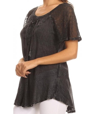 Everyday Essentials Caftan Tank Dress/Cover Up Charcoal $15.19 Dresses