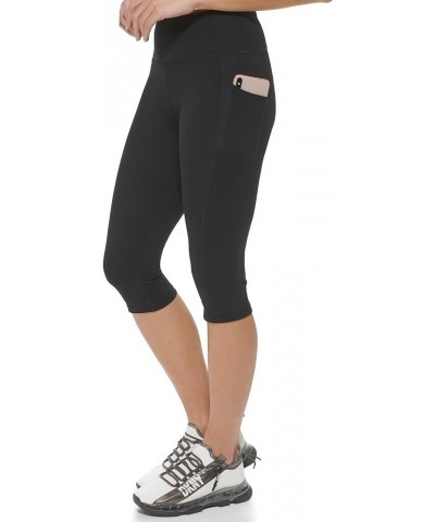 womens High Waist Tummy Control Cropped Workout Yoga Leggings Black $10.15 Activewear