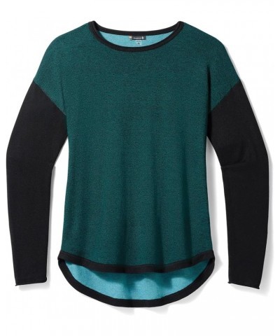 Shadow Pine Colorblock Sweater - Women's Emerald-black Marl $45.10 Activewear