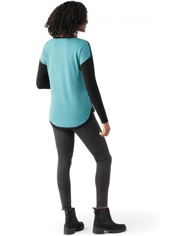 Shadow Pine Colorblock Sweater - Women's Emerald-black Marl $45.10 Activewear