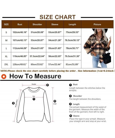 KetEng Women's Plaid Shirt,Casual Lapel Button Down Long Coat Tartan Shacket Jacket Pink $13.53 Jackets