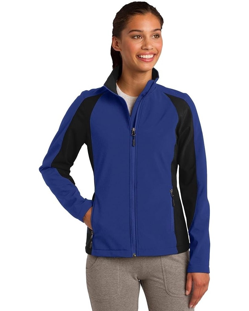 Women's Water-Resistant Soft Shell Jacket True Royal/ Black $25.24 Jackets