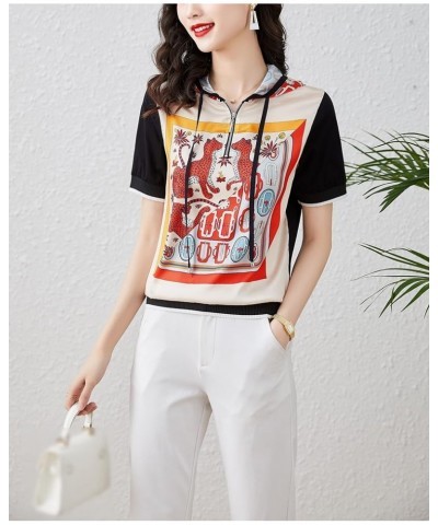 Women's Casual T Shirts Print Round Neck Long Sleeves Pullover Tops 22343 Hoodie a $15.59 T-Shirts