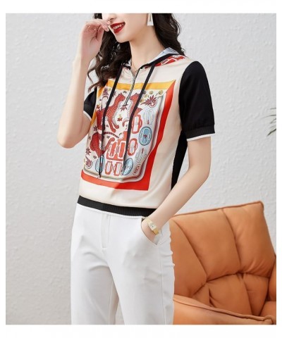 Women's Casual T Shirts Print Round Neck Long Sleeves Pullover Tops 22343 Hoodie a $15.59 T-Shirts