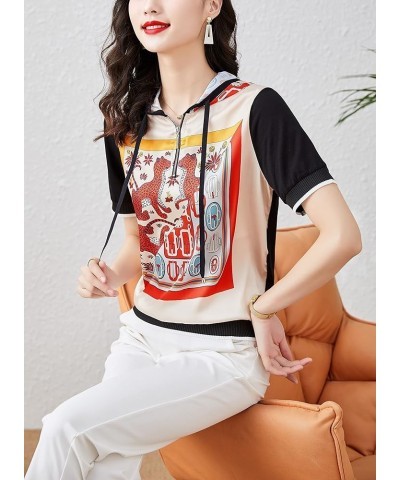 Women's Casual T Shirts Print Round Neck Long Sleeves Pullover Tops 22343 Hoodie a $15.59 T-Shirts