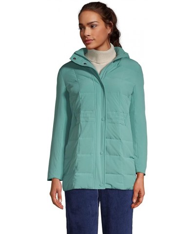 Women's Quilted Stretch Down Coat Teal Shadow $80.99 Jackets