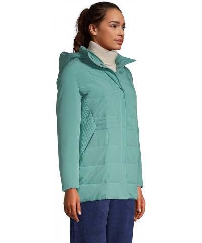 Women's Quilted Stretch Down Coat Teal Shadow $80.99 Jackets