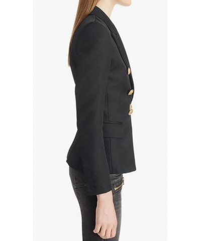 Womens Double Breasted Open Front Coat with Long Sleeves Casual Blazer Notch Lapel Business Jacket Navy $14.10 Suits