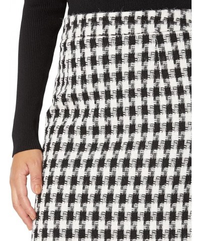 Women's A Line Houndstooth Mini Skirt Black/White $40.79 Skirts