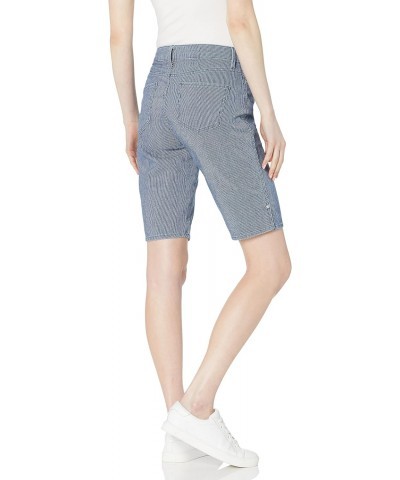 Women's Mid Rise Feminine Cut Bermuda Short, Los Feliz Ticking Stripe, 8 $15.20 Shorts