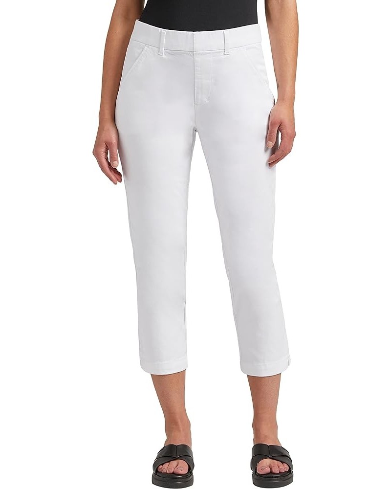 Women's Maddie Pull-on Capri Pant White $11.85 Jeans