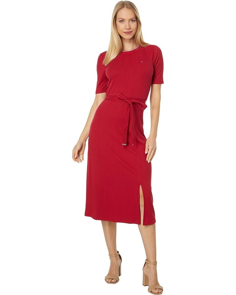 Women's Short Sleeve Soft Everyday Sport Dress Chili Pepper $17.64 Dresses