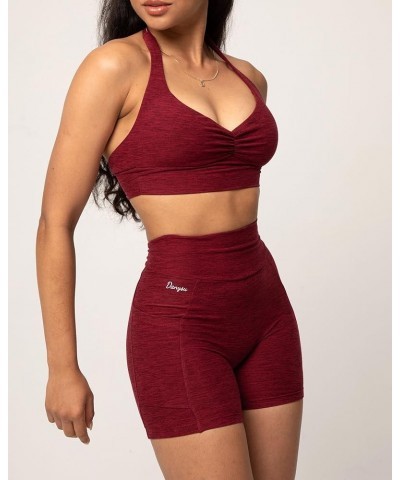 V-Cut Shorts Scrunch Butt Booty Workout Shorts High Waisted Lifting Athletic Gym Bottoms 2.pocket Heather Cherry Red $12.99 A...