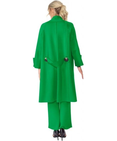 Long Techno-Knit Open Front Jacket Green $77.52 Jackets