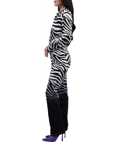 Women's Printed Flare Jean Zebra Ombre $52.09 Jeans