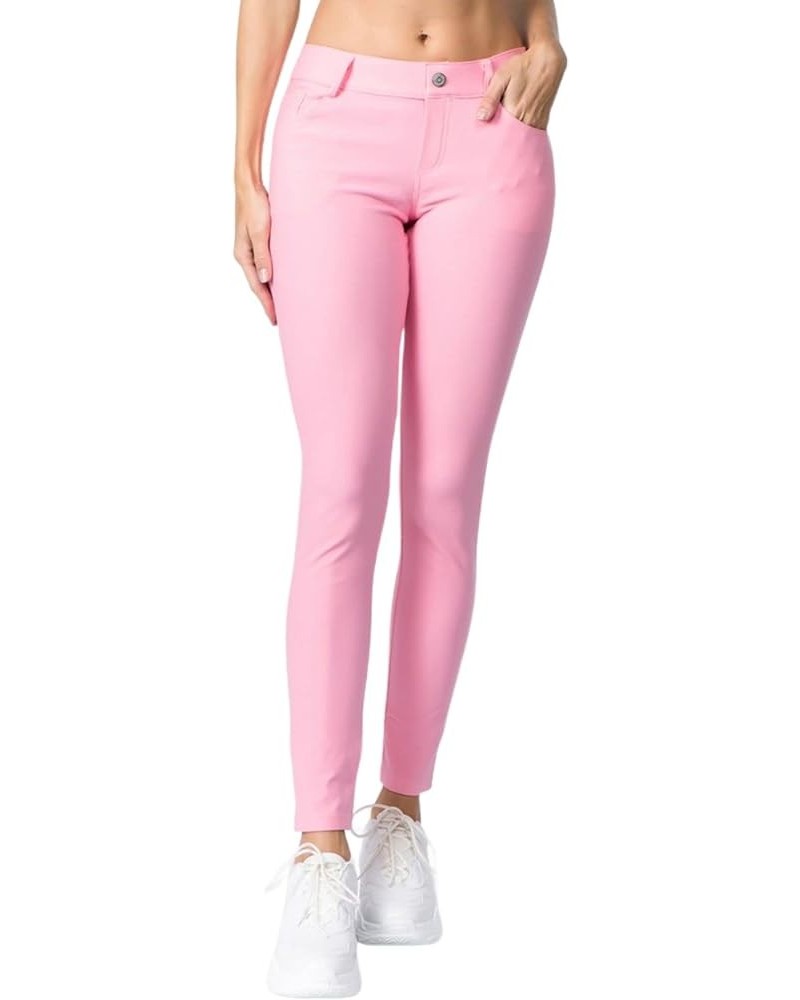 Women's Five Pocket Jean Leggings Light Pink $15.25 Leggings