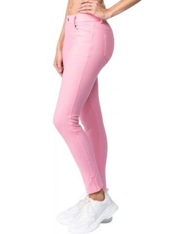 Women's Five Pocket Jean Leggings Light Pink $15.25 Leggings