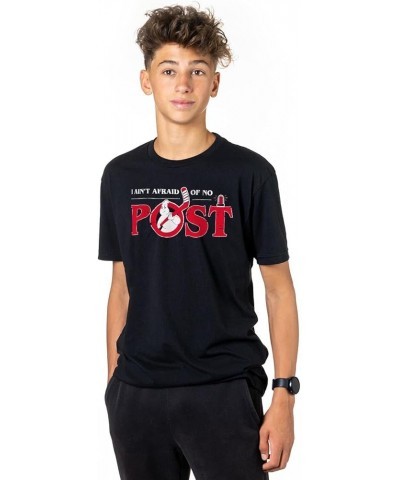 Hockey Ain't Afraid of No Post Tee | Short Sleeve Hockey T-Shirt | Youth and Adult Sizes Adult Black $17.93 Activewear