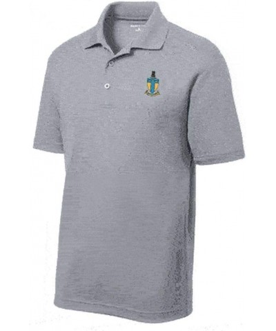 Alpha Tau Omega ATO Emblem Polo Silver $19.62 Shirts