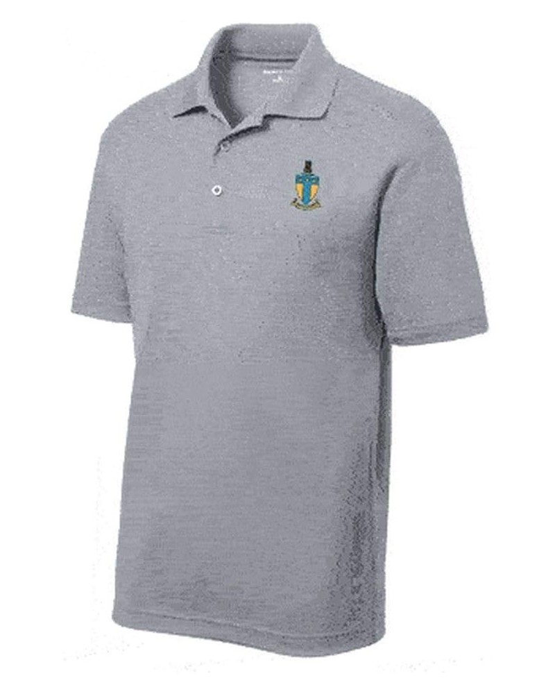 Alpha Tau Omega ATO Emblem Polo Silver $19.62 Shirts