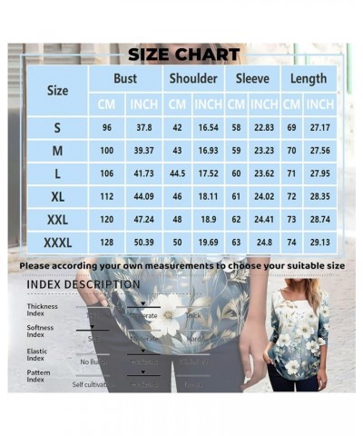 Womens Tops Casual Long Sleeve Tshirts Plus Size Top Sexy Square Neck Blouse Business Workout Pullover Sweatshirt 04- Blue $9...