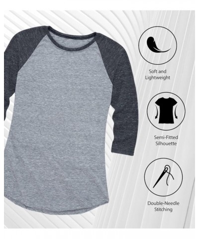 Peanuts - All Good in Woods - Women's Raglan Graphic T-Shirt Athletic Heather/Heather Wine $15.95 Activewear