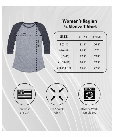 Peanuts - All Good in Woods - Women's Raglan Graphic T-Shirt Athletic Heather/Heather Wine $15.95 Activewear