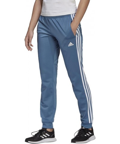 Women's Essentials Warm-up Slim Tapered 3-Stripes Track Pants Altered Blue/White (Primegreen) $20.42 Pants