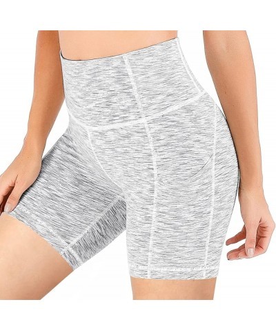 Yoga Shorts for Women with Pockets 8"/5" Biker Shorts for Women High Waisted Workout Shorts Compression Running Shorts 5" Spa...