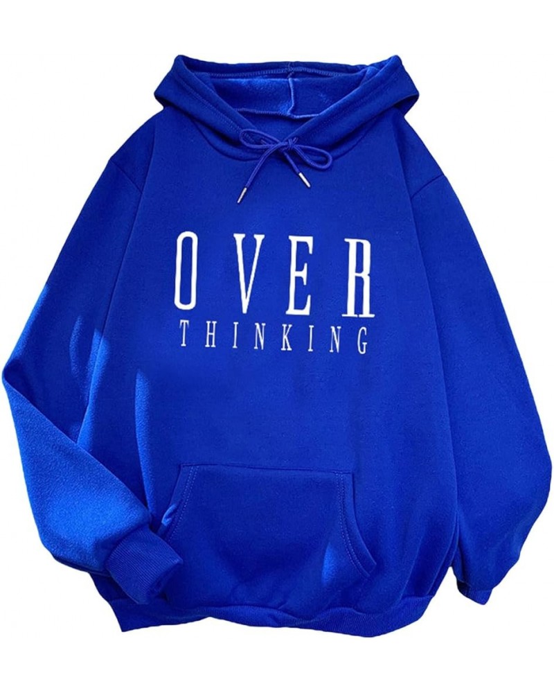 Hoodies for Women Y2K Trendy Fall 2023 Solid Color Loose Ladies Sweater 2023 Spring And Autumn One Womens Blue $6.15 Hoodies ...