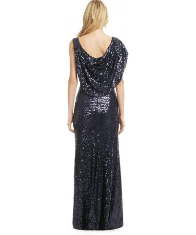 Women's Mermaid Sequin Evening Dresses Sparkly Long Formal Dress with Sleeves Royal Blue One Sleeve $38.00 Dresses