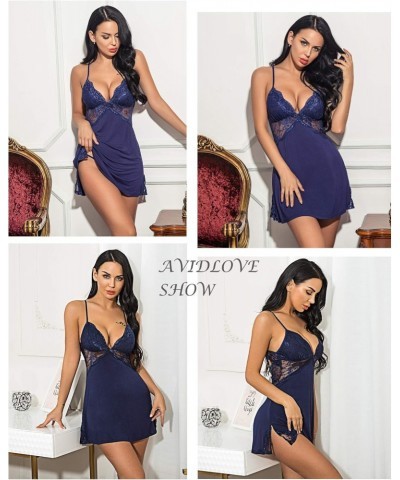 Lingerie for Women Lace Chemise Sexy Nightgown Babydoll Sleepwear 2 Pack $19.72 Lingerie