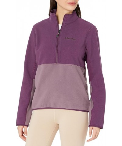 Women's Rocklin 1/2 Zip Purple Fig/Hazy Purple $13.60 Jackets