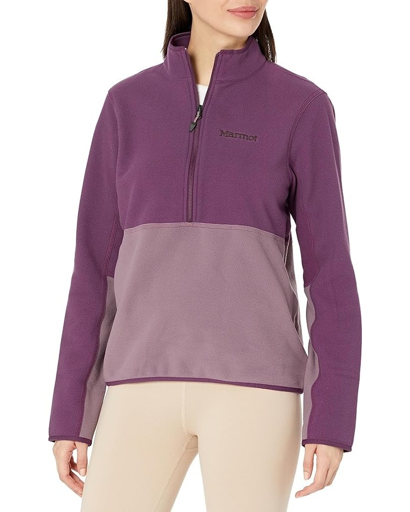 Women's Rocklin 1/2 Zip Purple Fig/Hazy Purple $13.60 Jackets