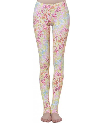 Surfing Leggings Women Swim Tights Swimming Pants Sun Protection Floral Pink $9.24 Others