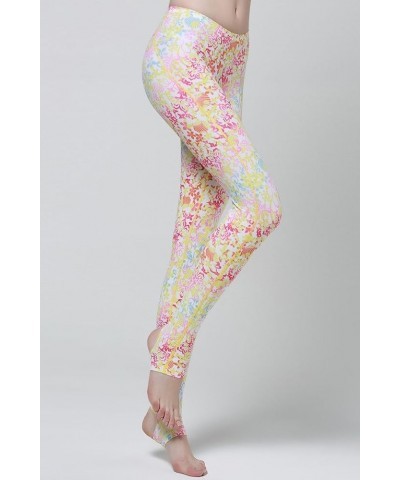 Surfing Leggings Women Swim Tights Swimming Pants Sun Protection Floral Pink $9.24 Others