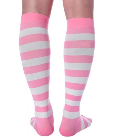 Open Toe Compression Socks for Women and Men 15-20mmHg, Shin Splints, Varicose Veins and Calf Injury Recovery Pink-white $10....