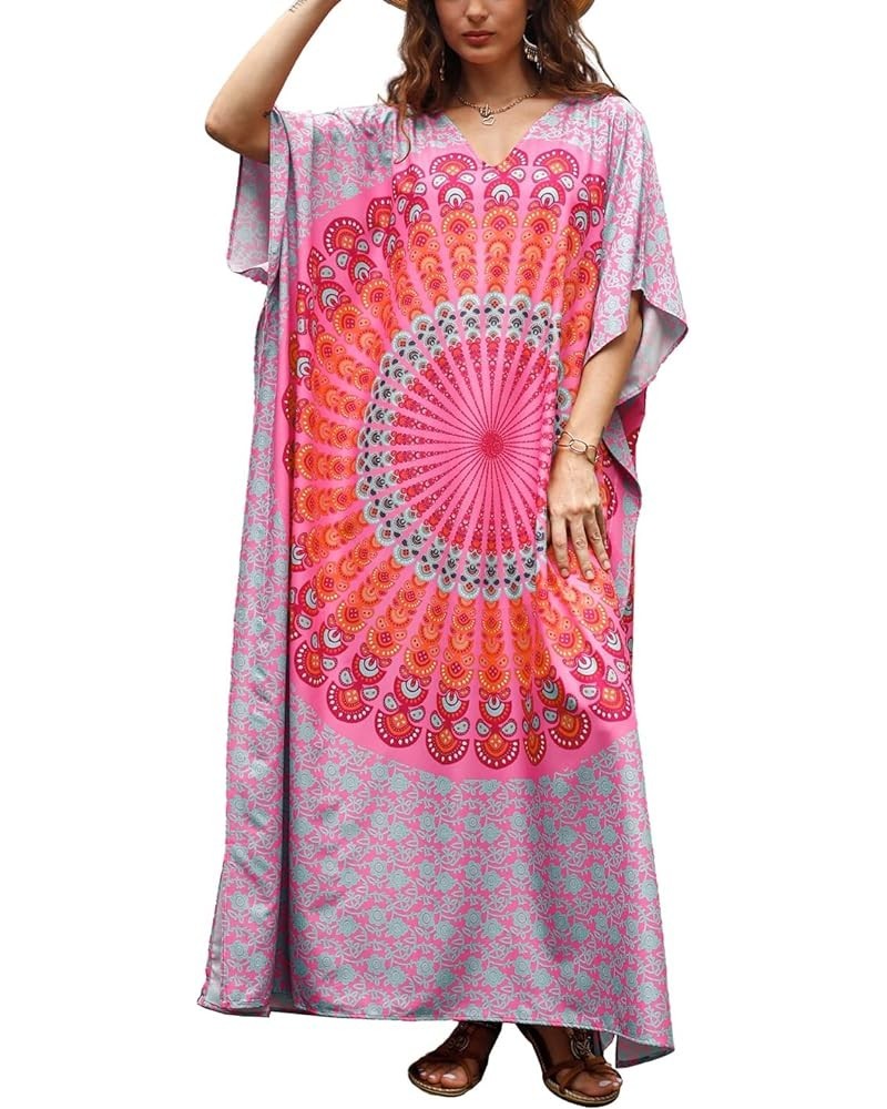 Plus Size Kaftan Cover Ups for Women Maxi Caftans Lounge Swimsuit Cover Up Print 7 $14.57 Swimsuits