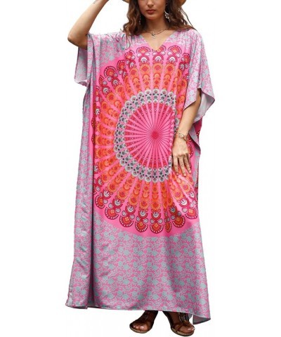 Plus Size Kaftan Cover Ups for Women Maxi Caftans Lounge Swimsuit Cover Up Print 7 $14.57 Swimsuits