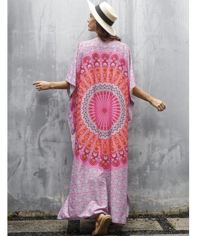 Plus Size Kaftan Cover Ups for Women Maxi Caftans Lounge Swimsuit Cover Up Print 7 $14.57 Swimsuits