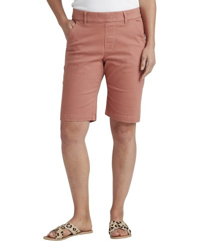 Women's Maddie Mid Rise Bermuda Pull-on Short, Brick, 8 $14.80 Shorts