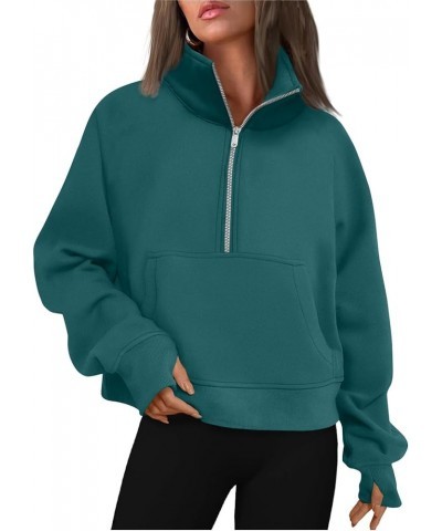 Womens Sweatshirts 2023, Women's Fashion Casual Long Sleeved Sports Oversized Solid Color Sweater 3-dark Green $9.20 Hoodies ...