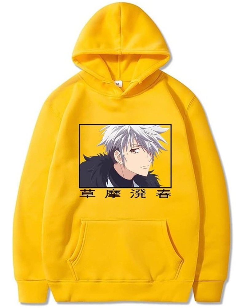 Harajuku Fruits Basket Unisex Hoodies Long Sleeve Streetwear Casual Sweatshirts Kawaii Clothes Yellow02 $11.88 Activewear