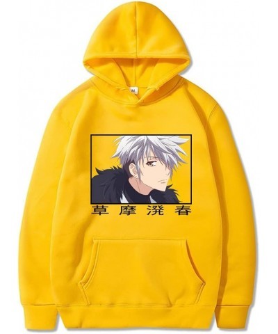 Harajuku Fruits Basket Unisex Hoodies Long Sleeve Streetwear Casual Sweatshirts Kawaii Clothes Yellow02 $11.88 Activewear