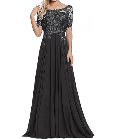 Messy lace appliqué Long Formal Gown, 2023 New Plus Size Dress with Sleeves Grey $49.29 Dresses